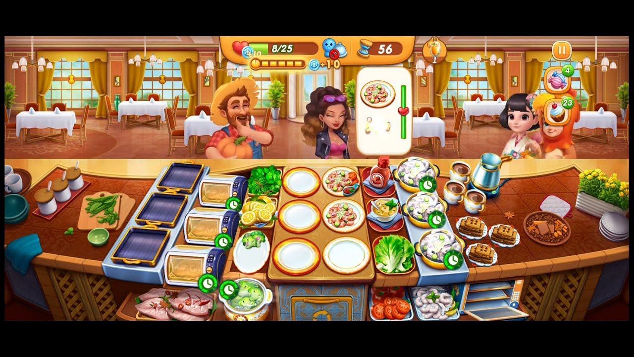 Cooking City Game (Brussels Shrimp City Level 38 Three Stars)