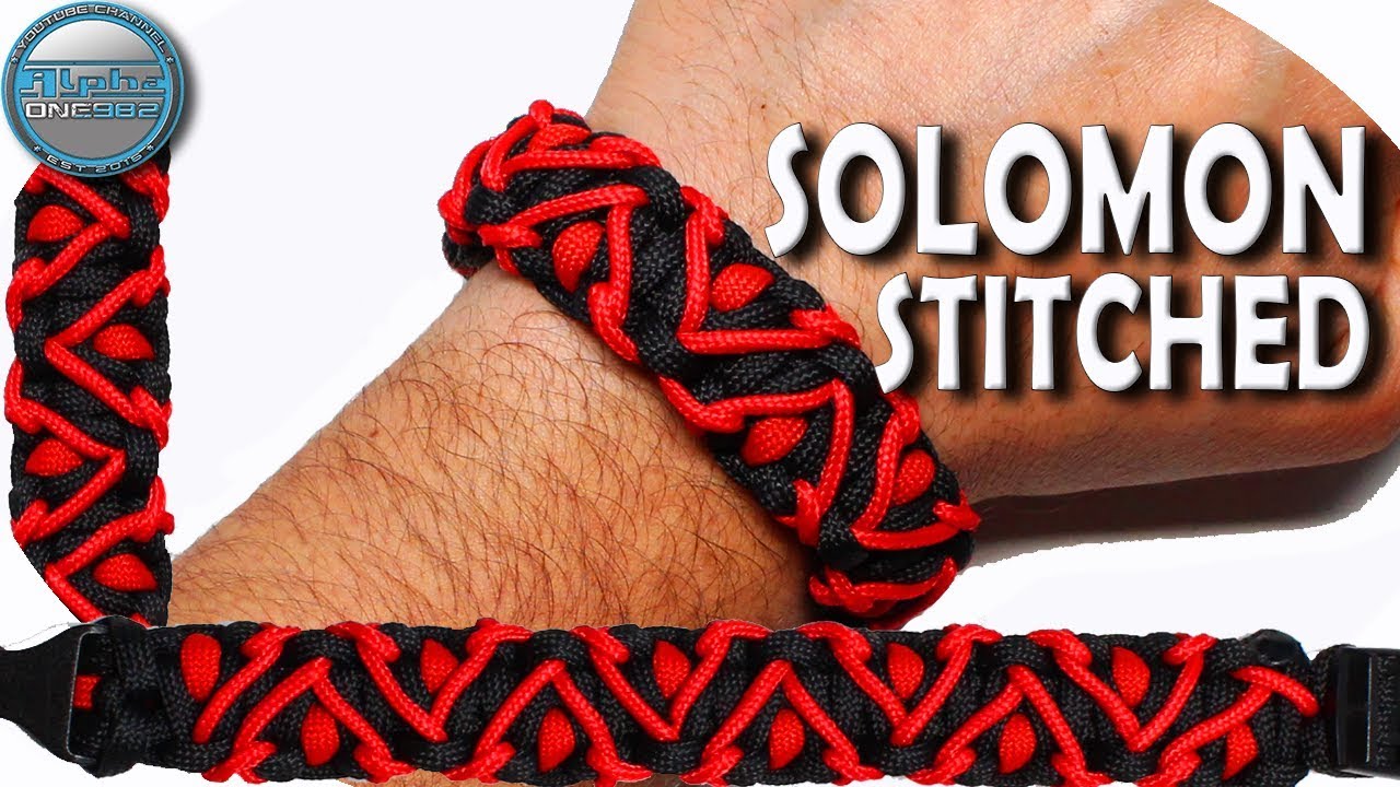DIY Paracord Bracelet Stitched Solomon How to make Paracord Bracelet Stitched Solomon World of Parac