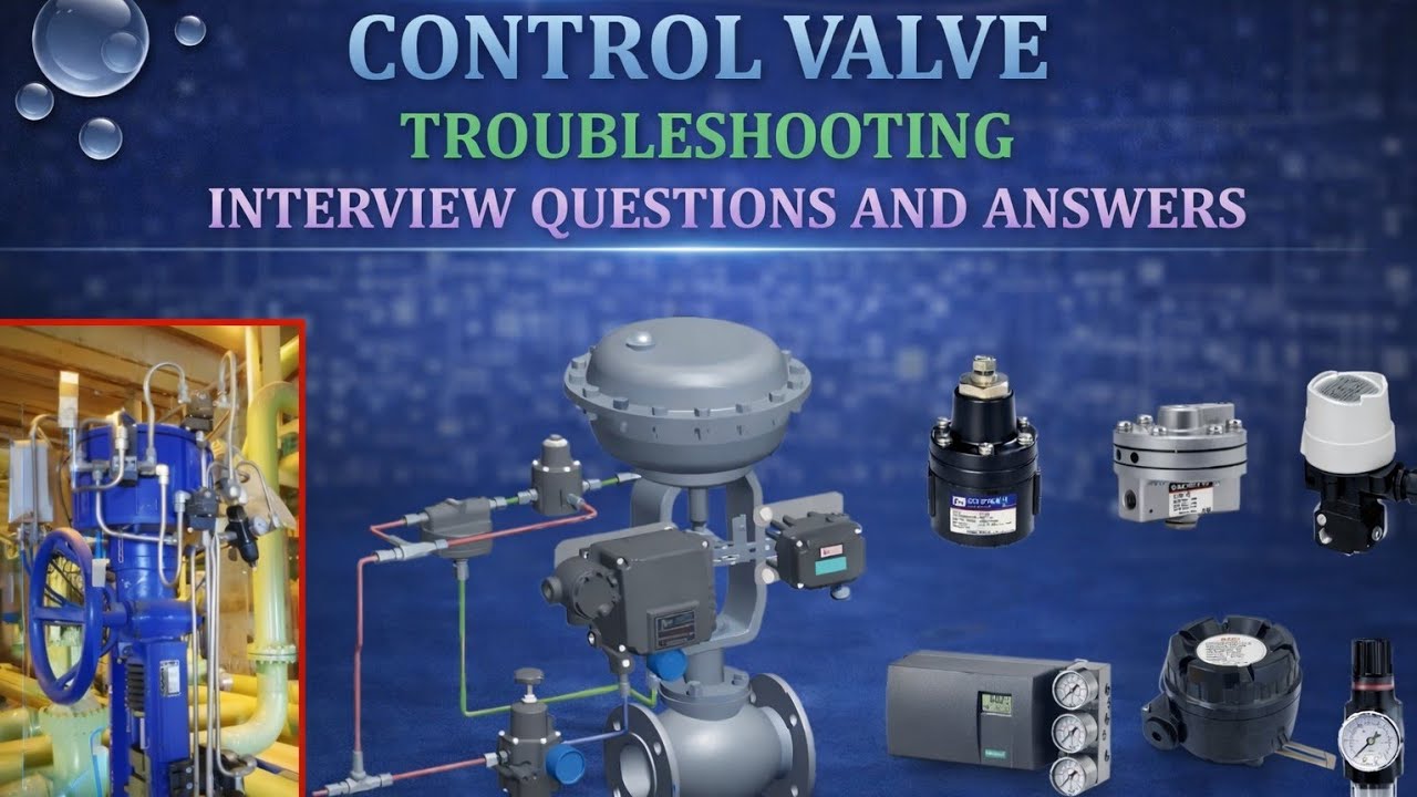 Control valve troubleshooting interview question & answer in hindi #instrumentation #controlvalve 