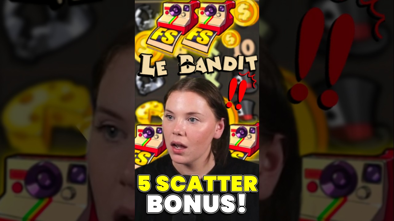 WE GOT THE RARE 5 SCATTER BONUS ON LE BANDIT! 💎