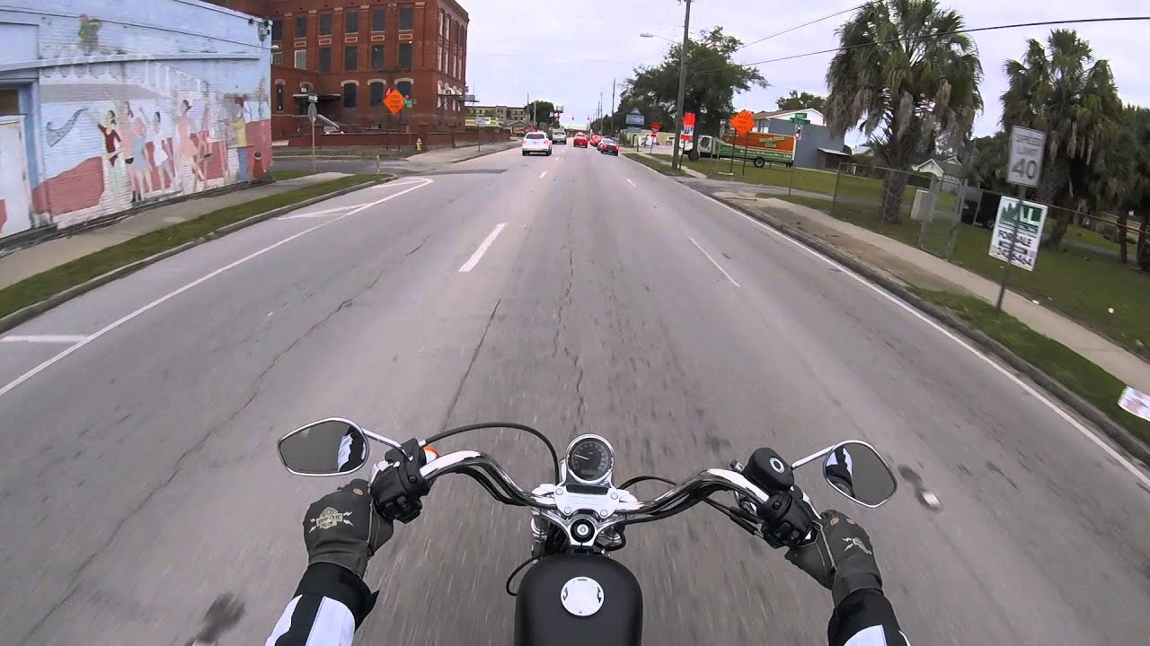 Sportster 72 - Riding 2-up going home over Howard Franklin bridge