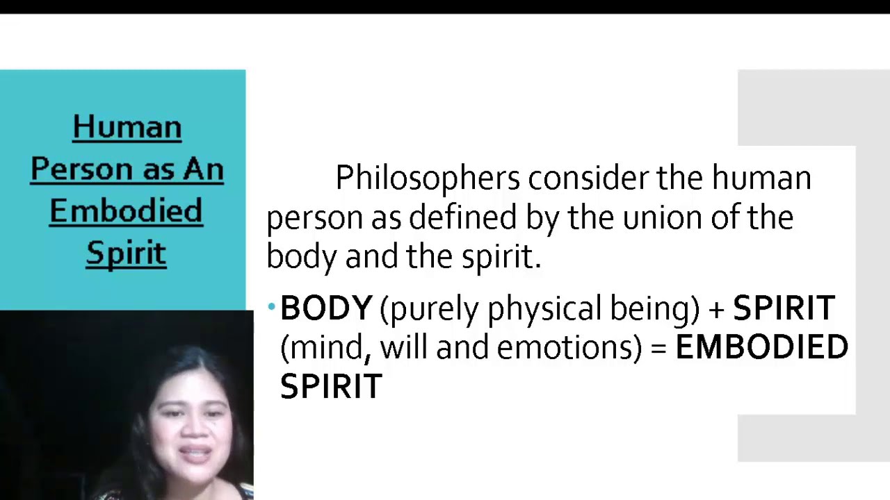 Human Person as an Embodied Spirit