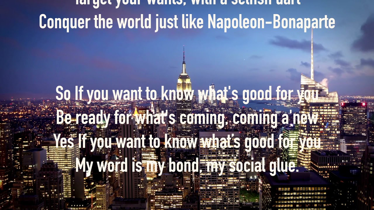 My Social Glue. Lyric video. Retz Reine Krantz.