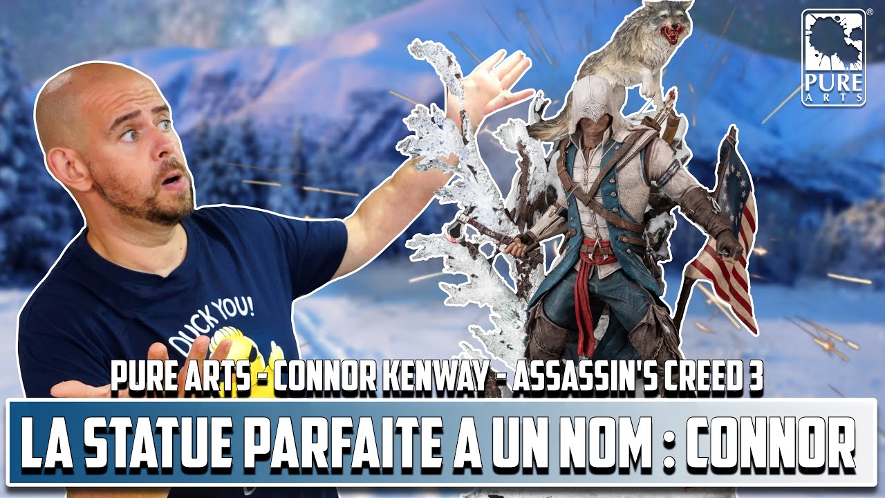 LA STATUE ANIMUS PARFAITE A UN NOM : CONNOR !   Connor Kenway Par Pure Arts  Assassin's Creed 3