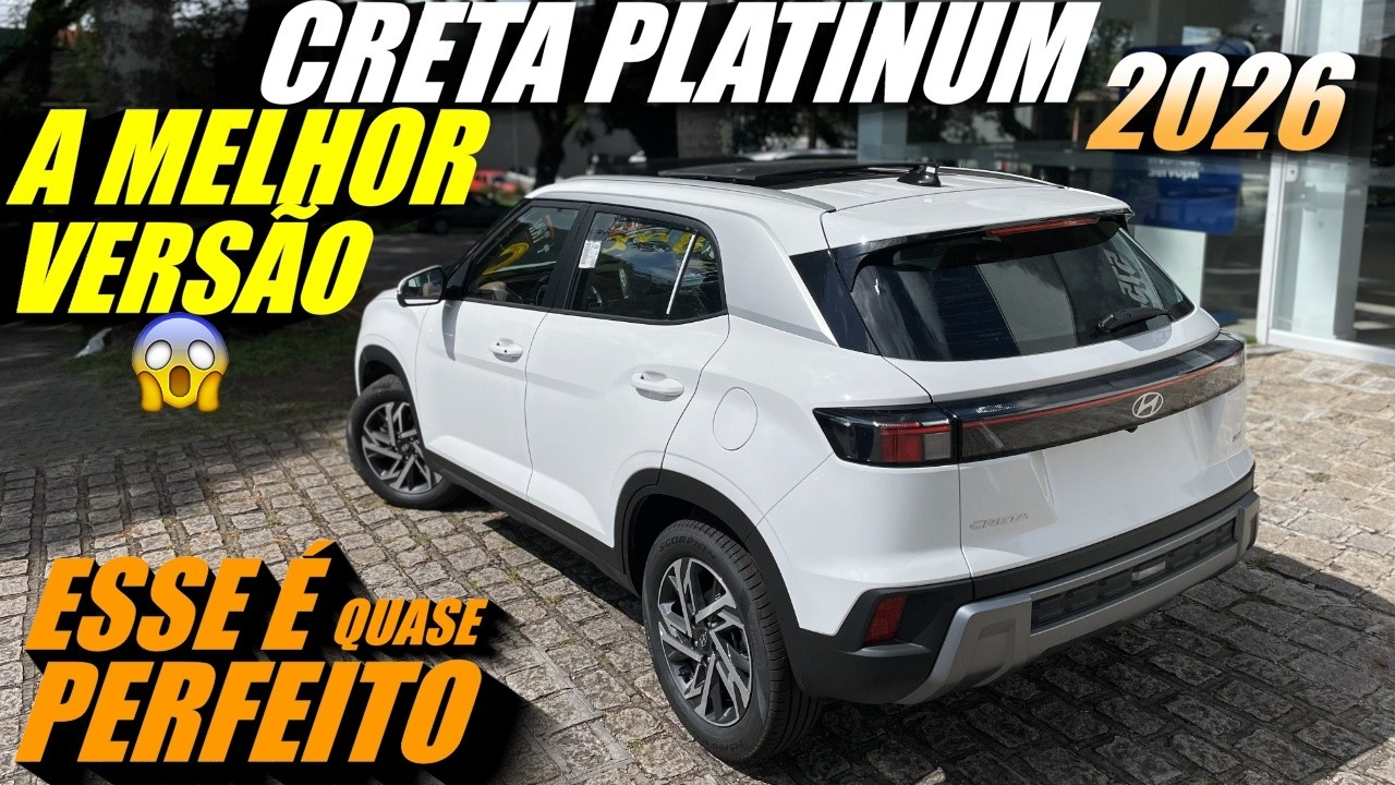 HYUNDAI CRETA PLATINUM 2026! Essa versão é 