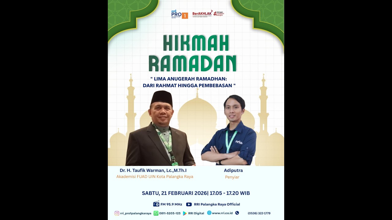 HIKMAH RAMADAN SABTU, 21 FEBRUARI 2026