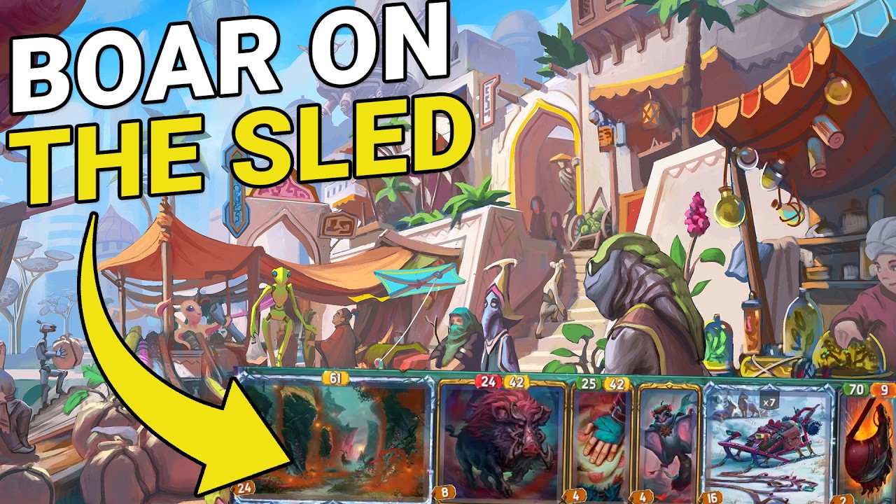 My boar is riding on a sled [The Bazaar]