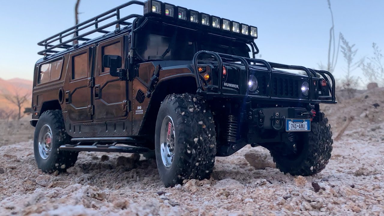 1/10 Scale RC : HG P415 HUMMER H1 Off-road Driving(Shocks Tuning check) #2.