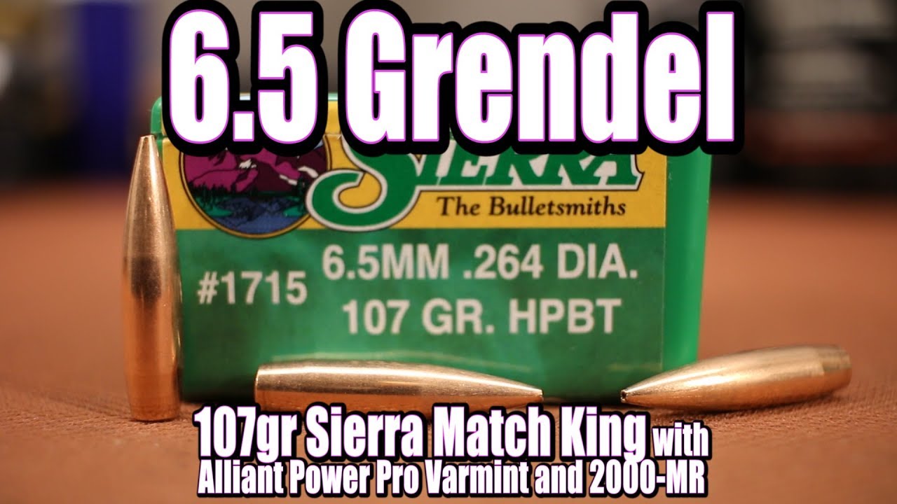 6.5 Grendel - 107gr Sierra Match King