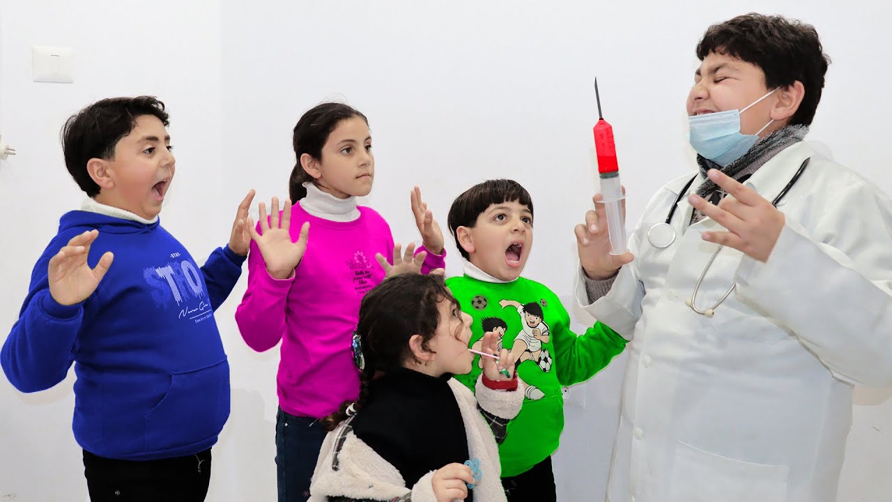 لما ابنك يخاف من الدكتور في يوم  التطعيم ويهرب من الدار 💉