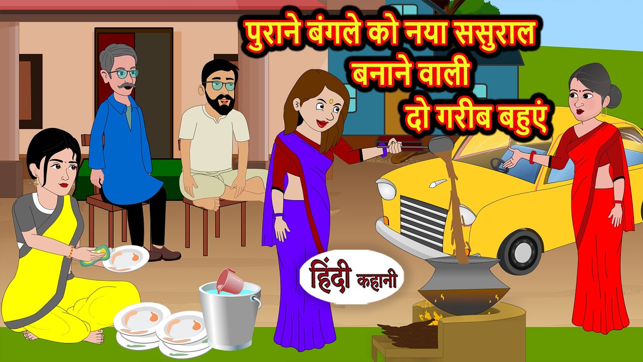 पुराने बंगले को नया ससुराल बनाने वाली दो गरीब बहुएं Bedtime Story | Stories in Hindi | Moral Stories