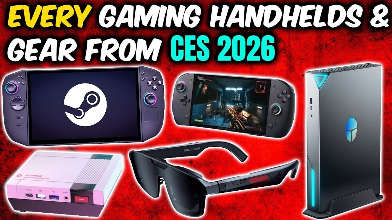 All Gaming Handhelds & Gear from CES 2026: Lenovo, 8BitDo, MSI, OneXPlayer, ASUS, Genki, and More