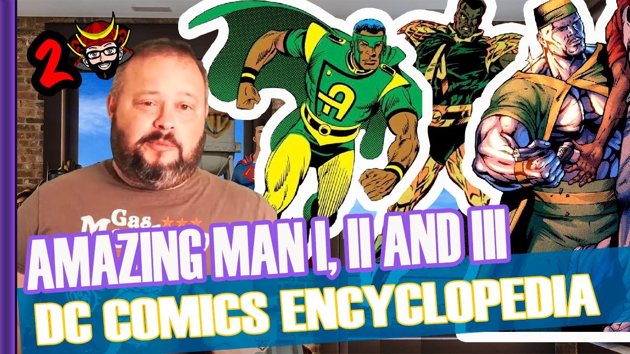 AMAZING MAN I, II AND III - DC COMICS ENCYCLOPEDIA - TWO SAMURAIS]