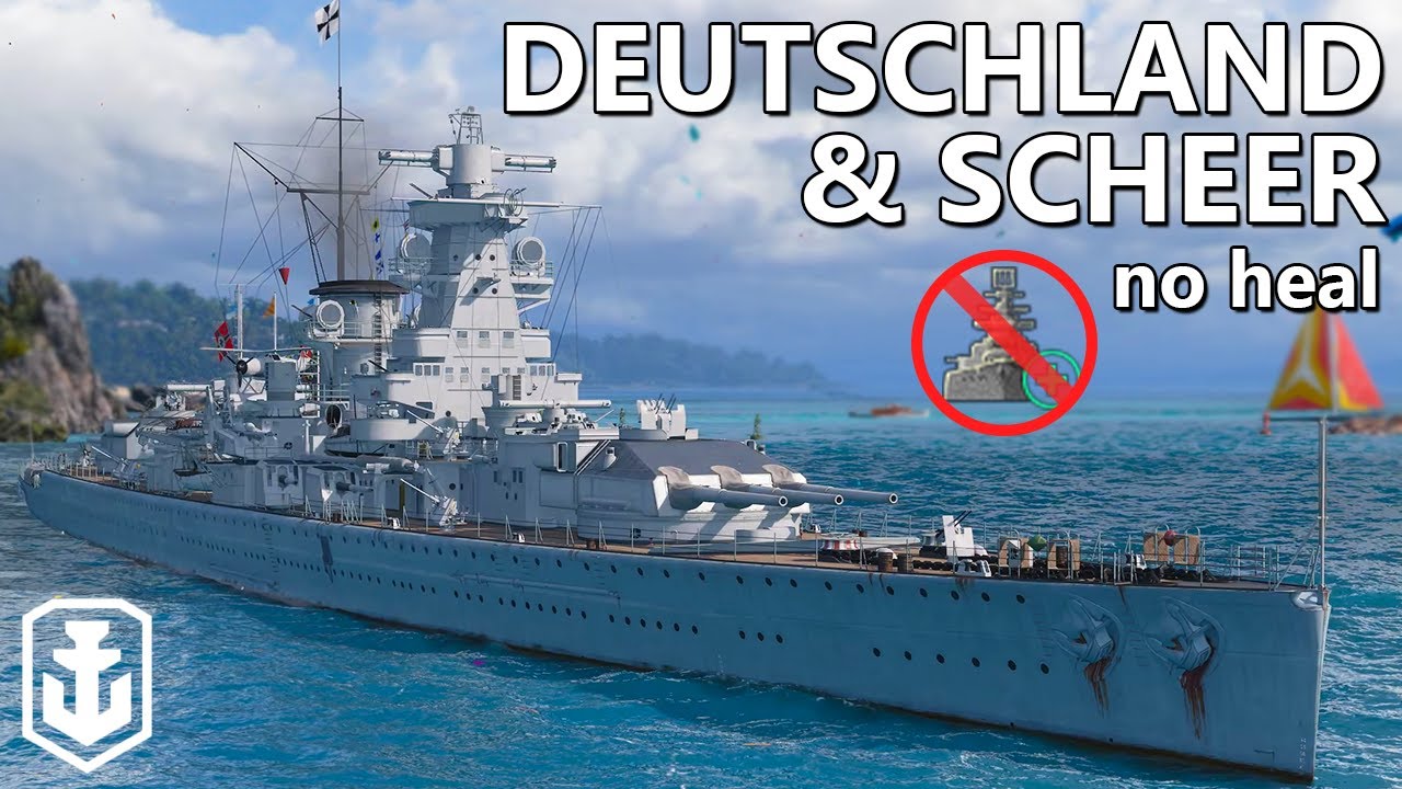 Can The New German Cruisers Work Without A Heal? Scheer & Deutschland (World of Warships)