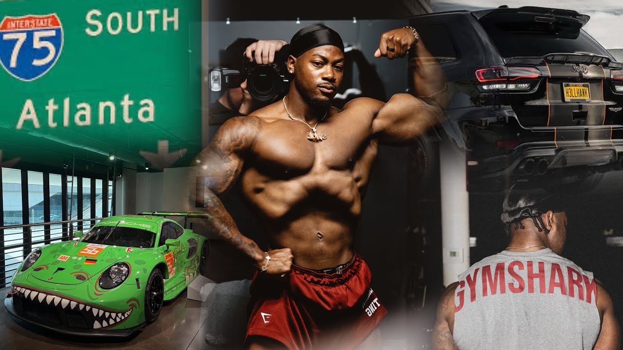 overly poppin ish in ATL | porsche experience | training @ crazy gyms | pre comp vlog