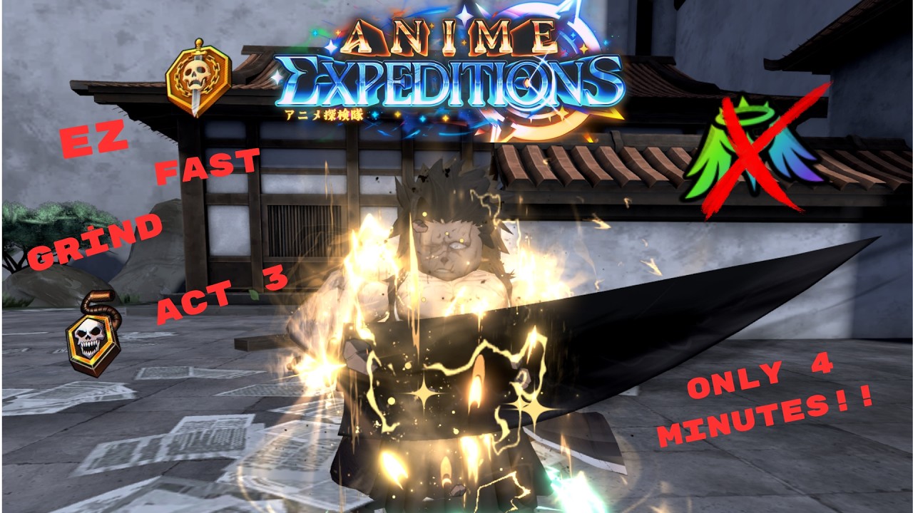 KENPACHİ RAİD GRİND ONLY 4 MİN | ANİME EXPEDİTİONS |