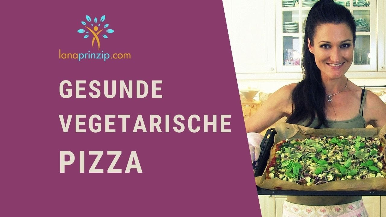 Gesunde vegetarische Pizza selber machen: Eierschwammerl (Pfifferlinge) Zucchini Pizza Rezept