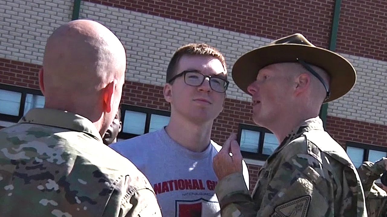 Drill Sergeants Launch 'Shark Attack' On Recruits During Army National Guard RSP Drill
