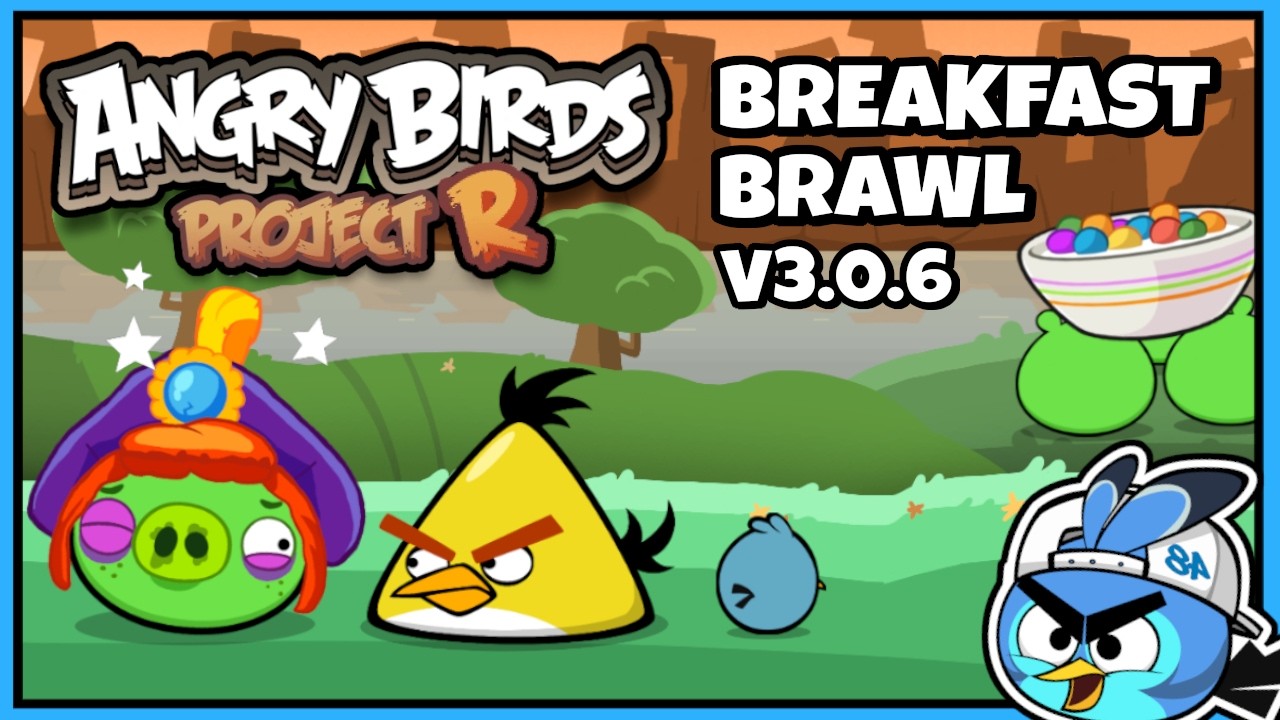 НАСТОЯЩАЯ ЗАВТРАКОВАЯ БИТВА! 🥣💥 / Геймплей Angry Birds Project R Mod