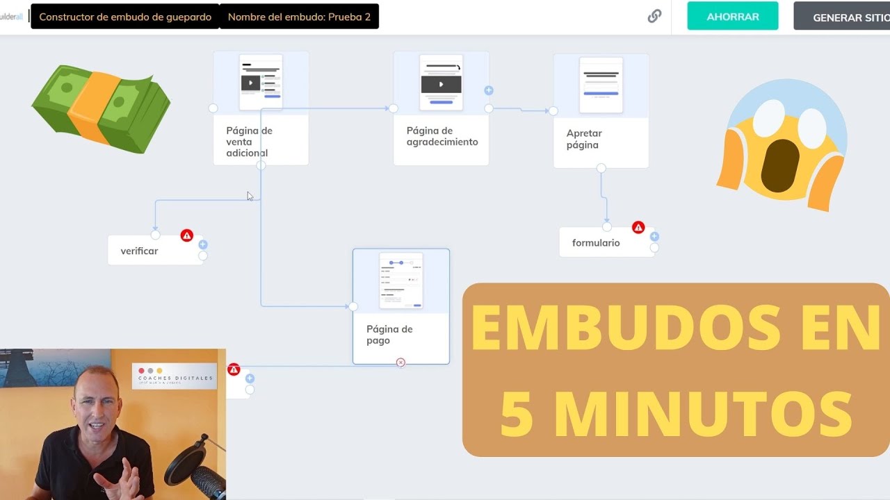 #EMBUDOS DE VENTAS, #funneles en 5 minutos con #Builderall 5.0