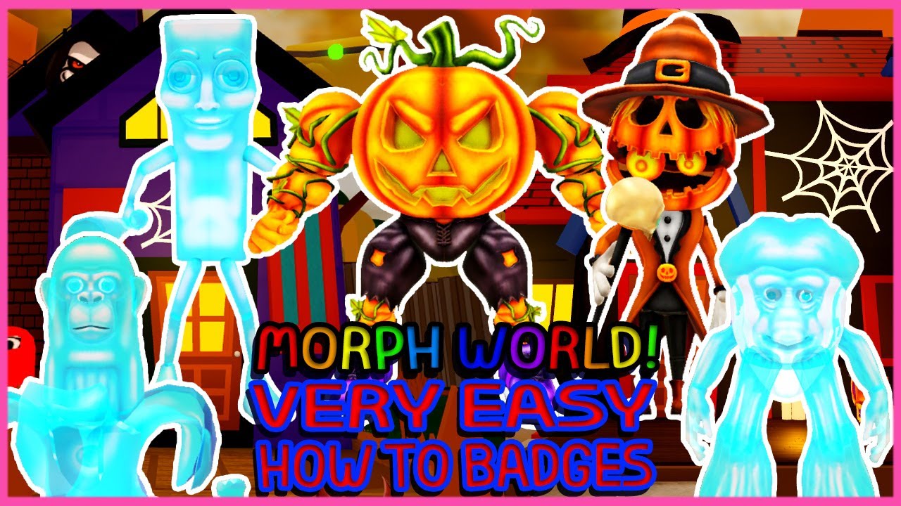 Roblox - Update - Gamepass And How to get 4 Badges in  Morph World   [BRAINROT HALLOWEEN]