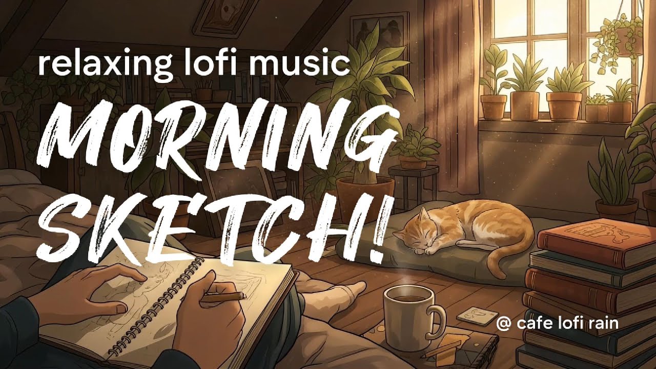 Golden Hour 🎨 Lofi Hip Hop for Creative Flow & Morning Sketches #lofi #lofimusic #lofihiphop
