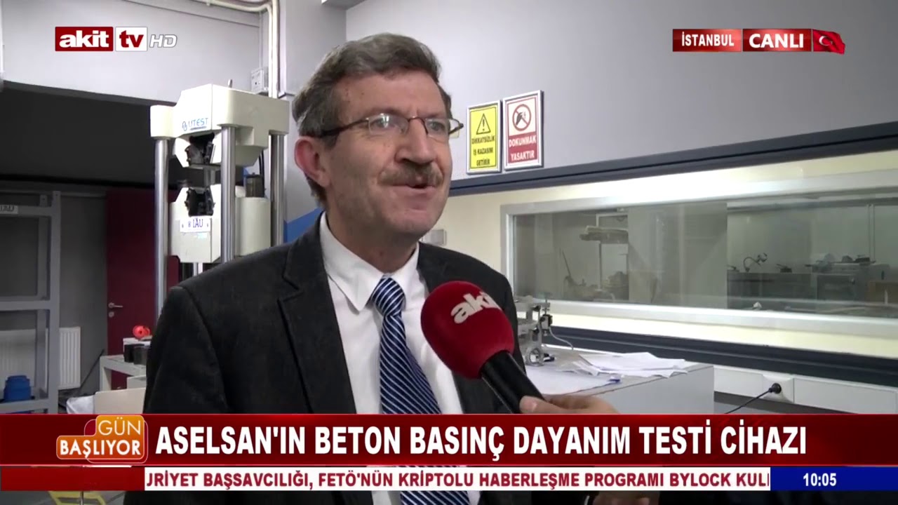 Aselsan'ın beton basınç dayanım testi cihazı