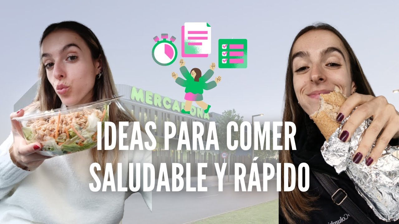 COMER SALUDABLE y RÁPIDO cuando NO TIENES TIEMPO 🕐💪🏻