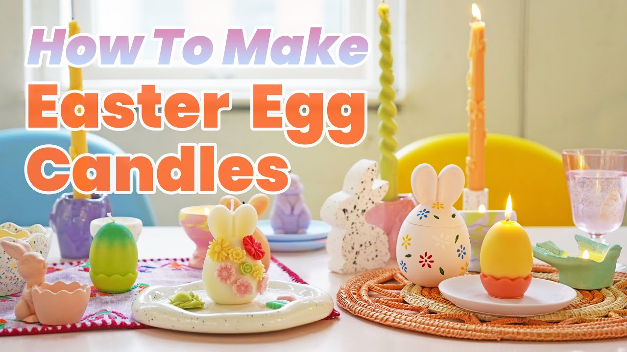 Brillant Easter Egg Candle DIY Ideas | Sillicone Molds | Boowan Nicole