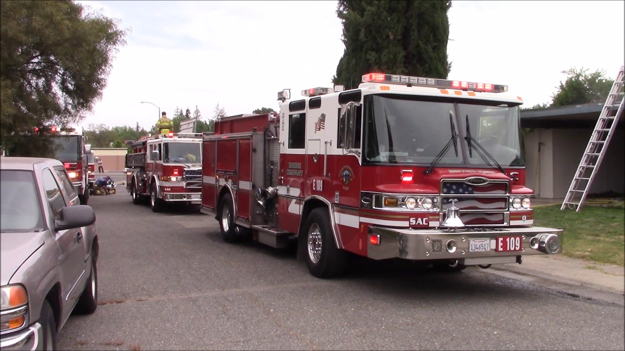 2 Structure Fires In An Hour! - Responding, On Scene & Responding - Sacramento Metro Fire District
