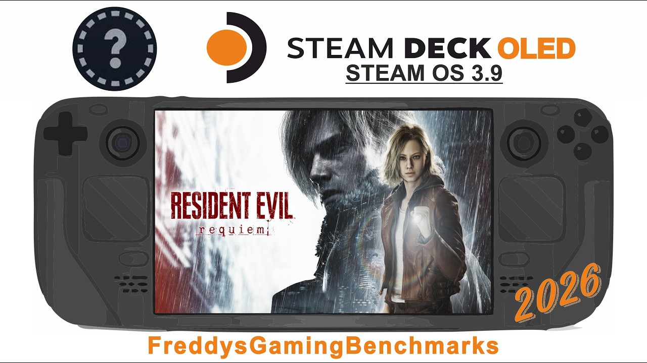 Resindent Evil Requiem on Steam Deck OLED with Steam OS 3.9