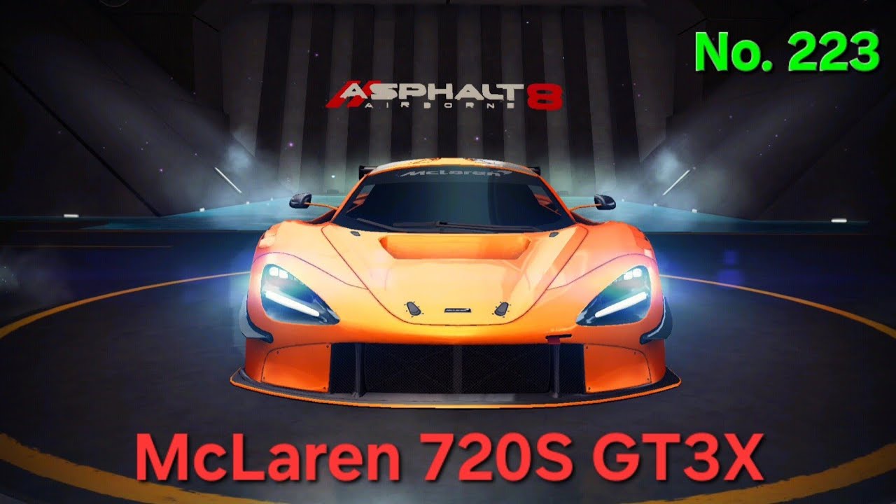 McLaren 720S GT3X - Car No. 223 | Asphalt 8 Airborne