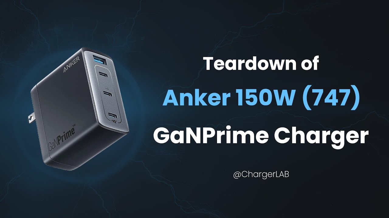Разборка зарядного устройства Anker 150W GaNPrime 747 (3C1A)
