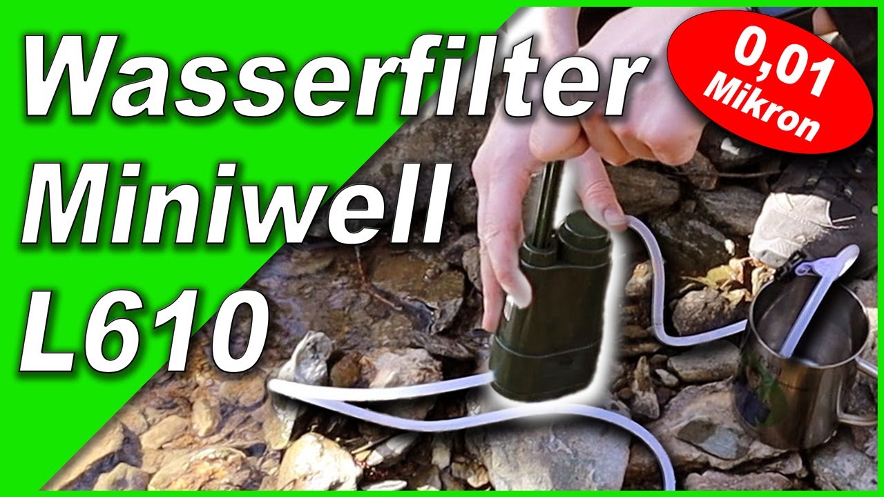 Outdoor WASSERFILTER Highlander Miniwell L610 💧 0,01 Mikron für Bakterien UND Viren!