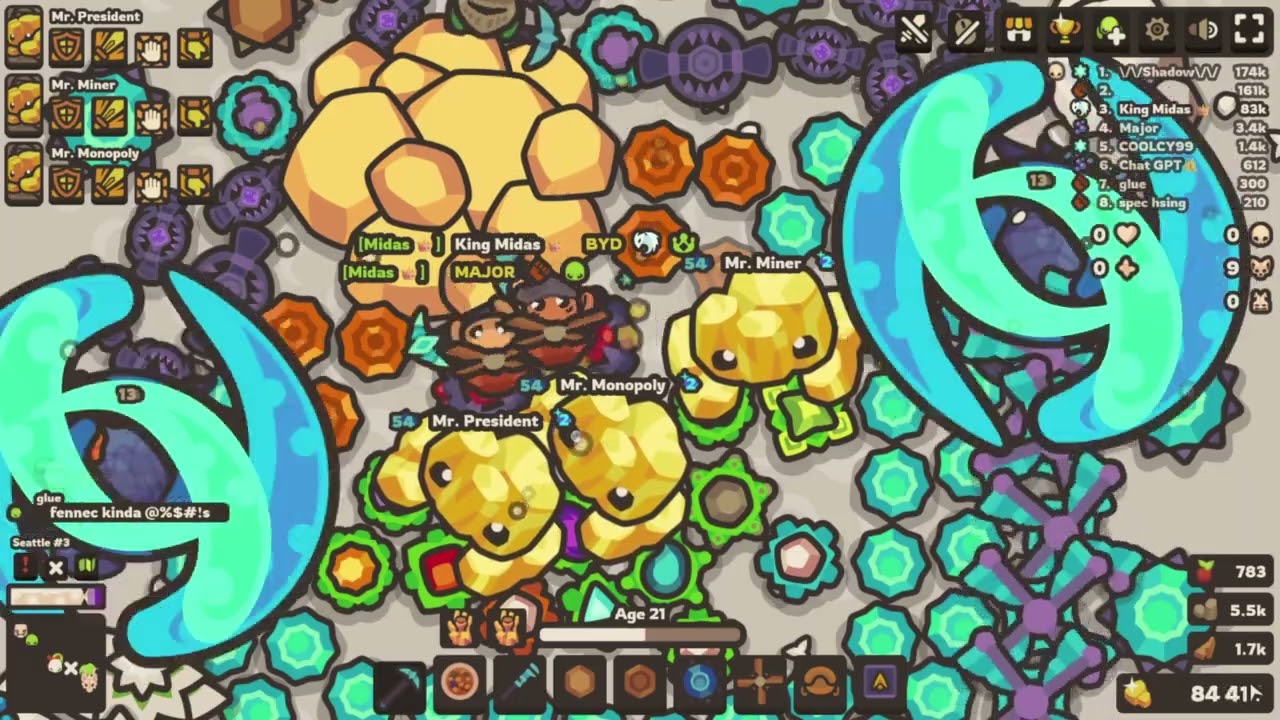 Basing with x3 Gold Golems In Taming io  Failure Due To Teamate Log Out