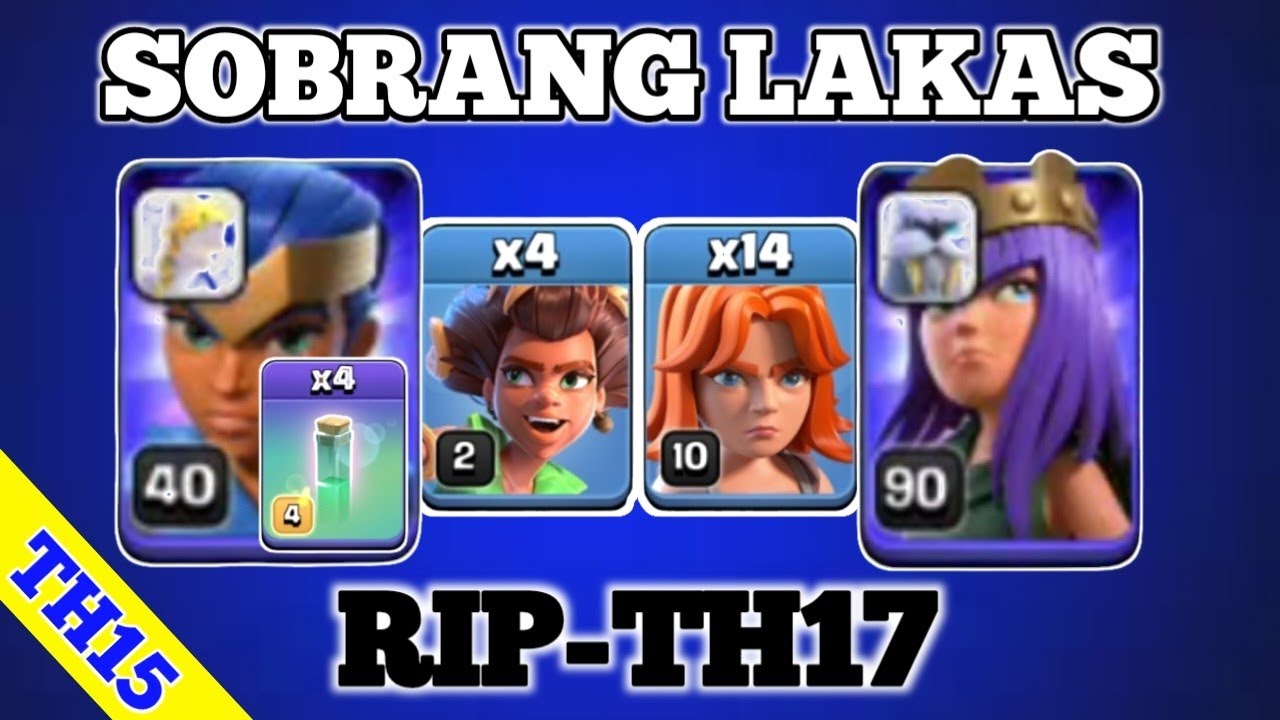 Tutorial - Th15 vs Max Th17: Advanced Root Rider-Valkyrie Triple Charge Tactics (Clash Of Clans)