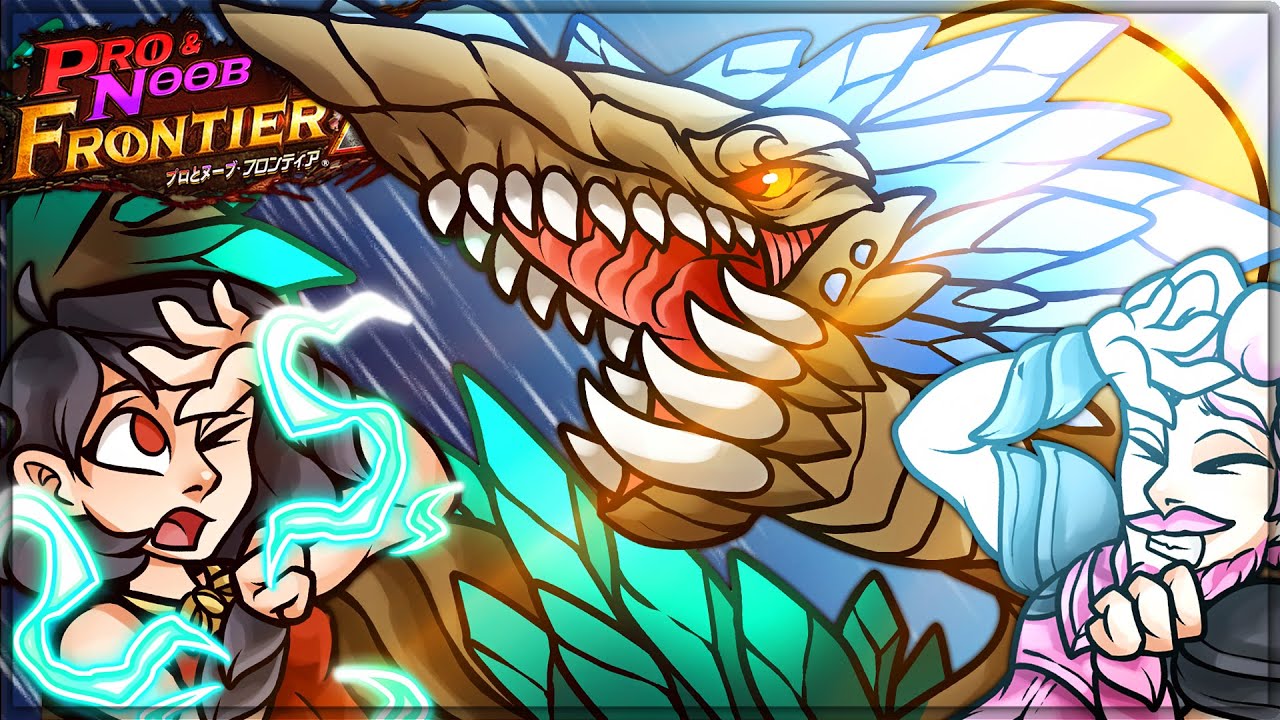 NEW LIGHT LEVIATHAN IS INSANE - Pro and Noob VS Monster Hunter Frontier! (Kuarusepusu Gameplay)