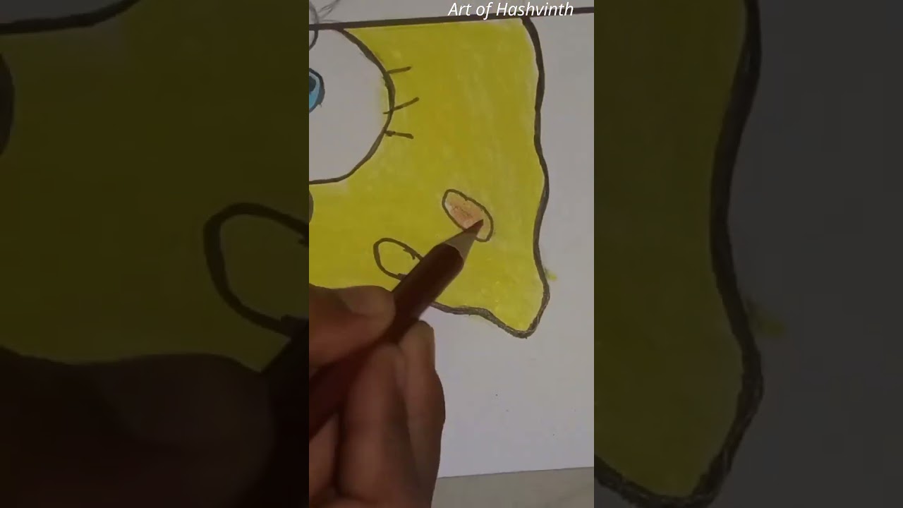 darwing two styles of SPONGEBOB SQUAREPANTS 🎑✴️‼️by ＳＨＩＮ @artofhashvinth