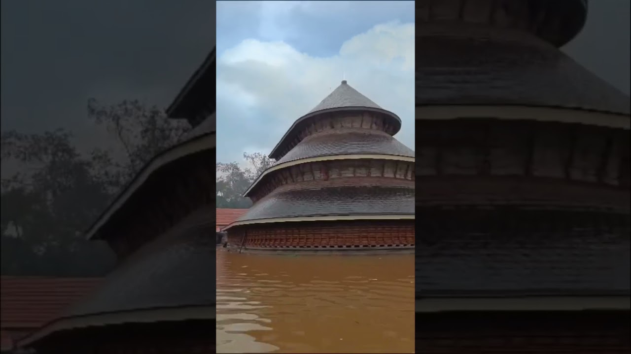 #madhur siddivinayaka temple#kasaragod# a rainy day madhur temple#💦💦💦⛈️🌦️