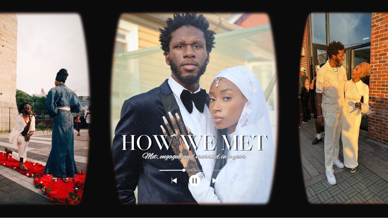 Story Time on how we met | Black muslim couple | We met, got engaged and married in a year