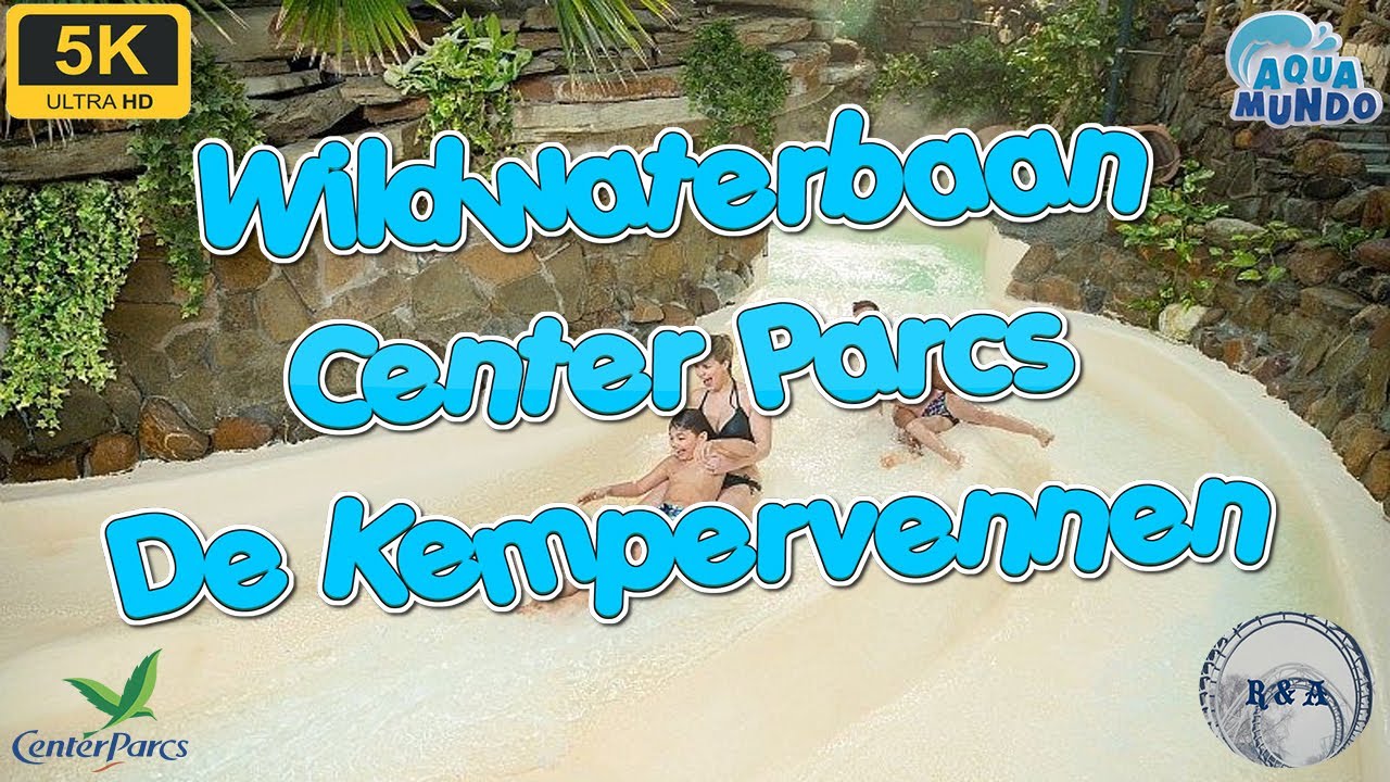 Wildwaterbaan Onslide Center Parcs De Kempervennen 4K 60fps