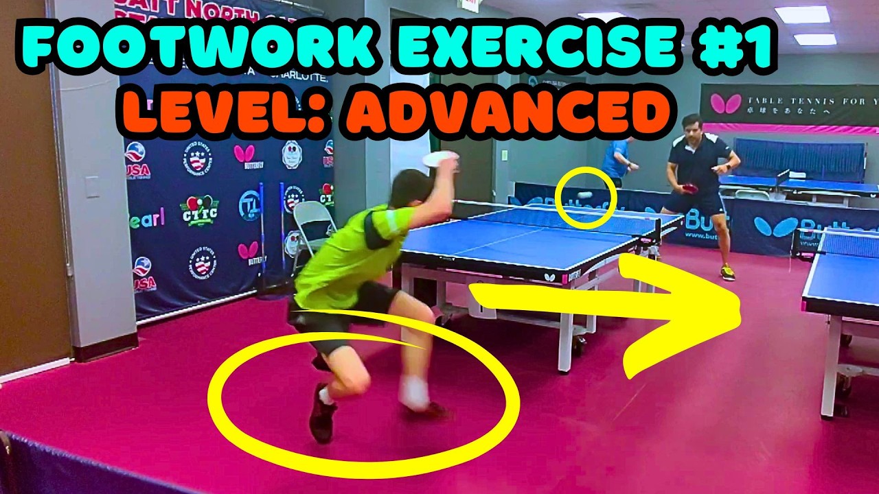 Table Tennis Footwork Exercise #1: Forehand Madness!