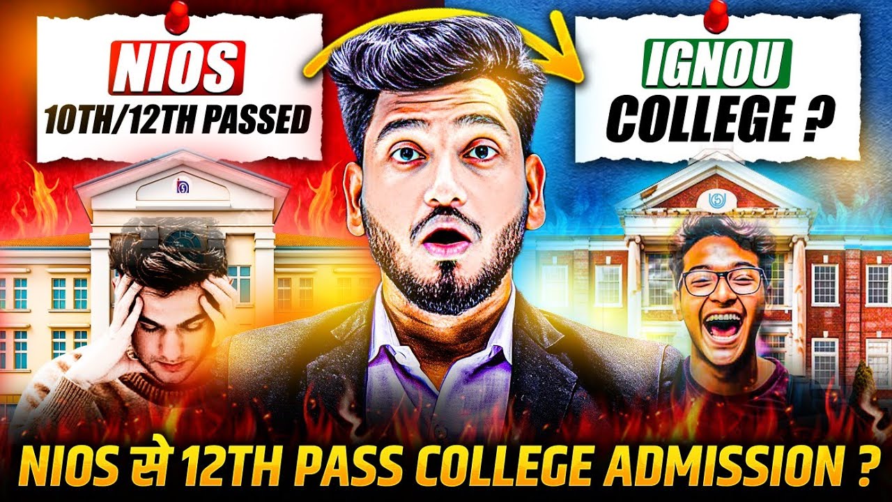 College Admission for NIOS Students Open From IGNOU | DU SOL | After 10th from NIOS 11th Admission.