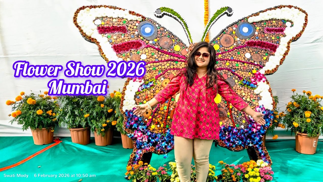 🌸🌺मुंबई पुष्पोत्सव🌺 | Mumbai Flower Show 2026 | BMC | Byculla Zoo🦋