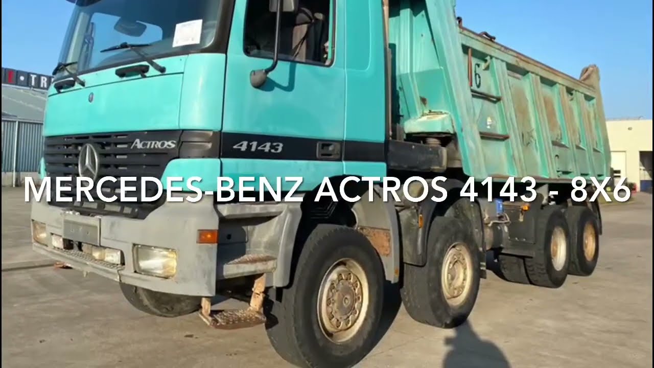 Degroote Trucks: Mercedes-Benz Actros 4143 - 8x6 tipper truck for sale