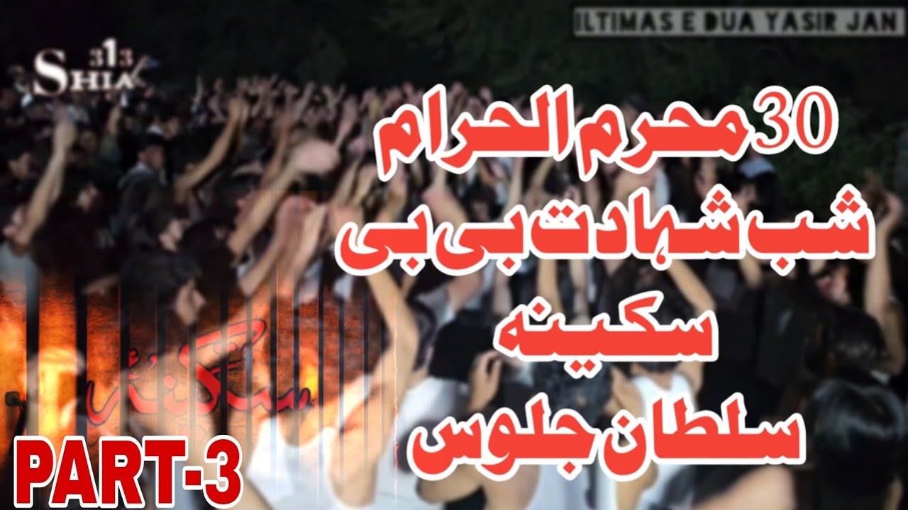 Sultan Jolous Muharram Shab e shadat BiBi Sakina 2020 || Part-3|| Pashto Sazz Sanazani ||