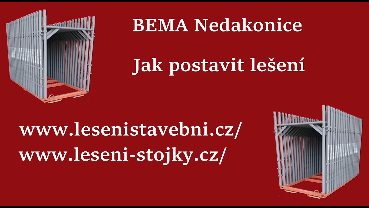 BEMA Nedakonice prodej lešení. Jak postavit lešení - podrobně