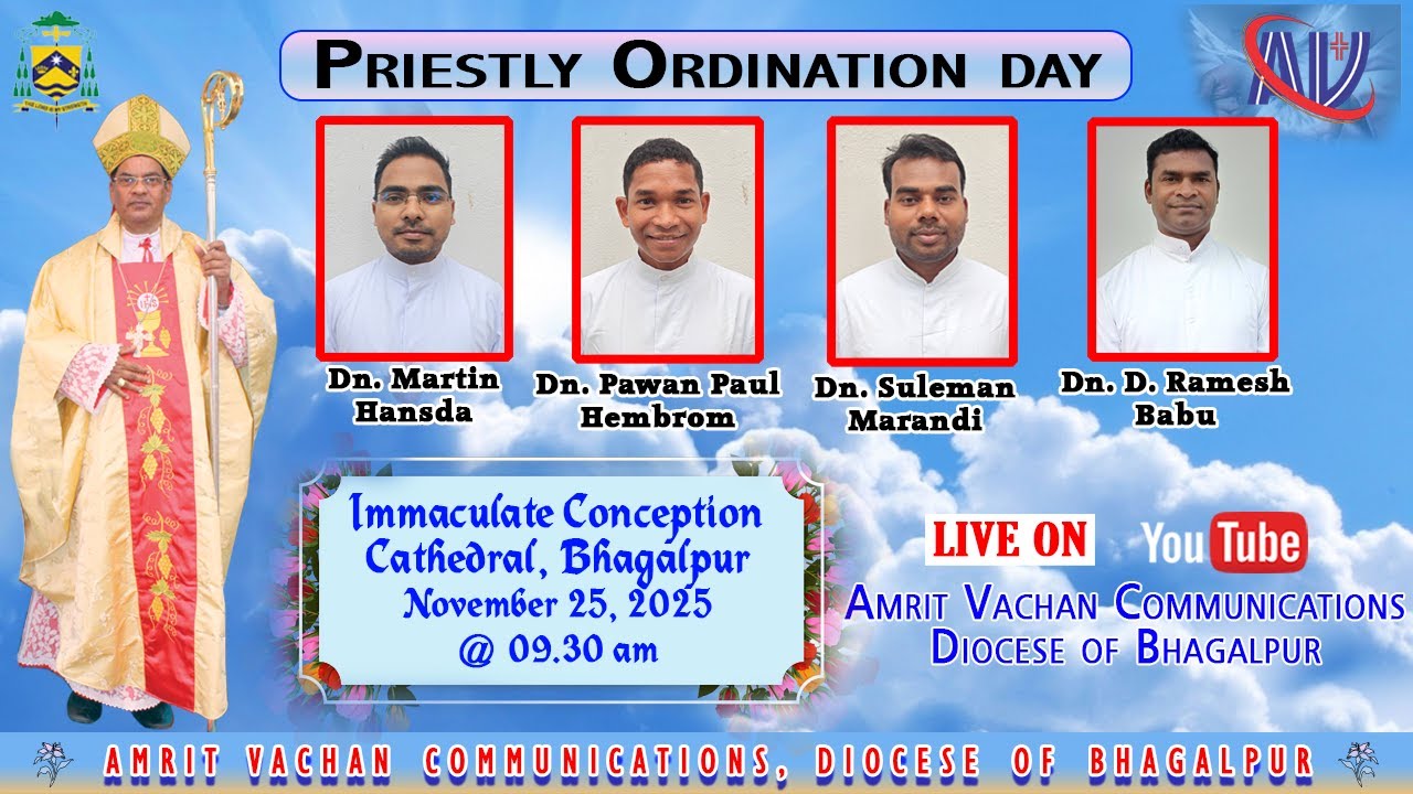 PRIESTLY ORDINATION | 25.11.2025 | @Immaculate Conception Cathedral, Bhagalpur, Bihar, India
