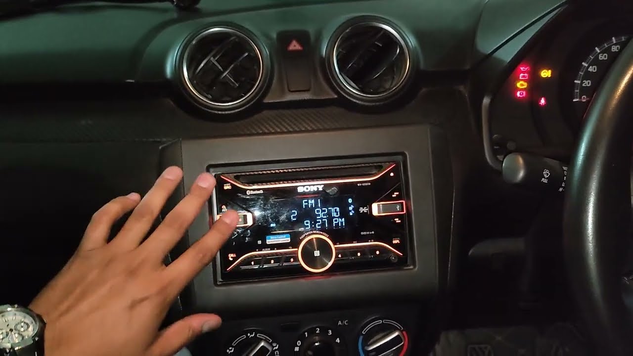 Sony Car Stereo in Swift LXi WX-920BTM🔥| Swift Bs6 2020 | Sony Music System Review India🇮🇳