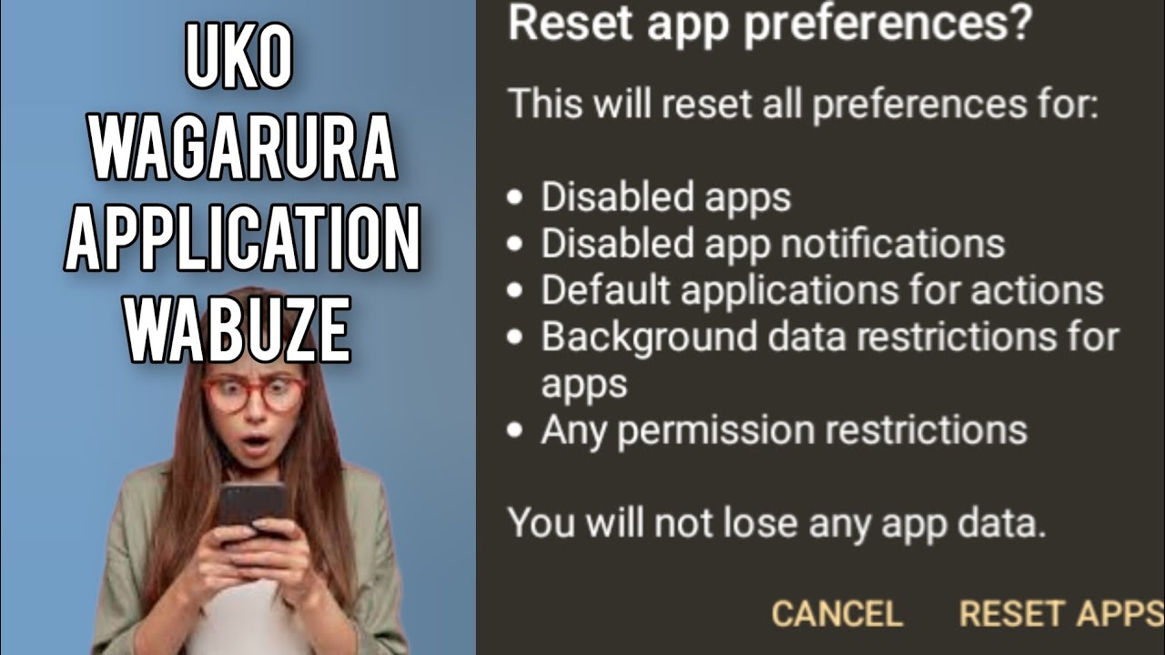 🔥🚨UKO WAGARURA APPLICATION WABUZE MURI TELEPHONE.REST ALL APPS TO RECOVERY ALL APPS WHEN ARE DISABLE